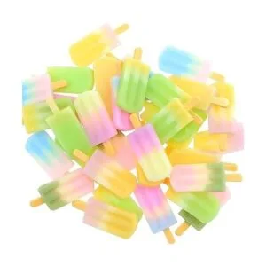 40 piezas 3D IceLolly Flatback Resina Charm Surtido Sin_1