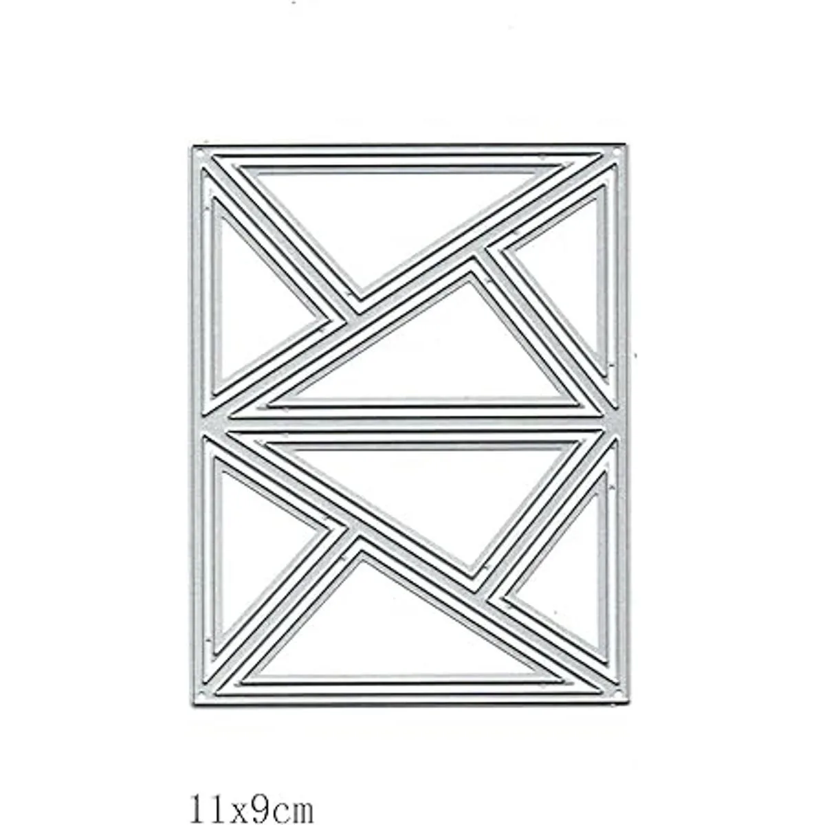 Troqueles de metal de fondo triangular rectangular marco_2