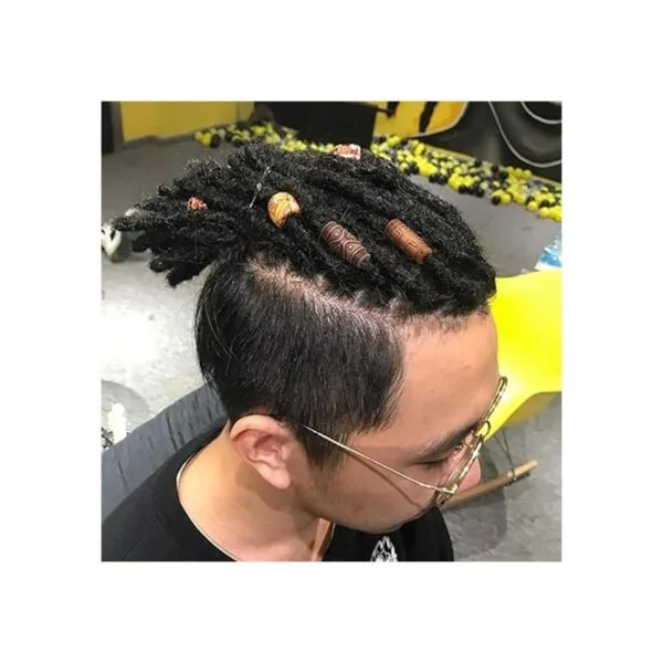 Aylifu Cuentas de tubo para el cabello 60 cuentas de_7