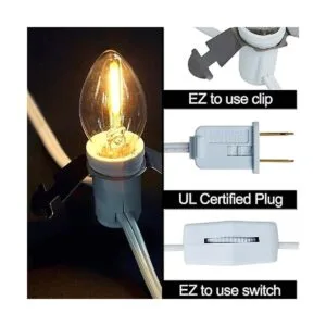 Cable de accesorio LED con cadena de una sola bombilla_2