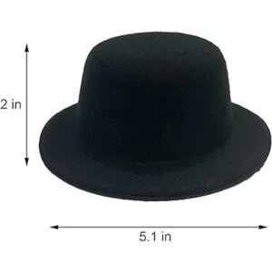 Mini Top Hat Miniature Formal Hats Felt Colorful for_2