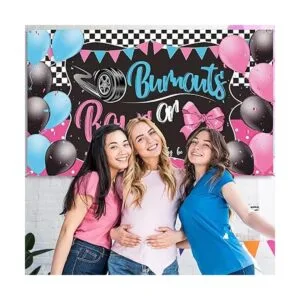 Burnouts or Bows Decoración de revelación de género lazos_4