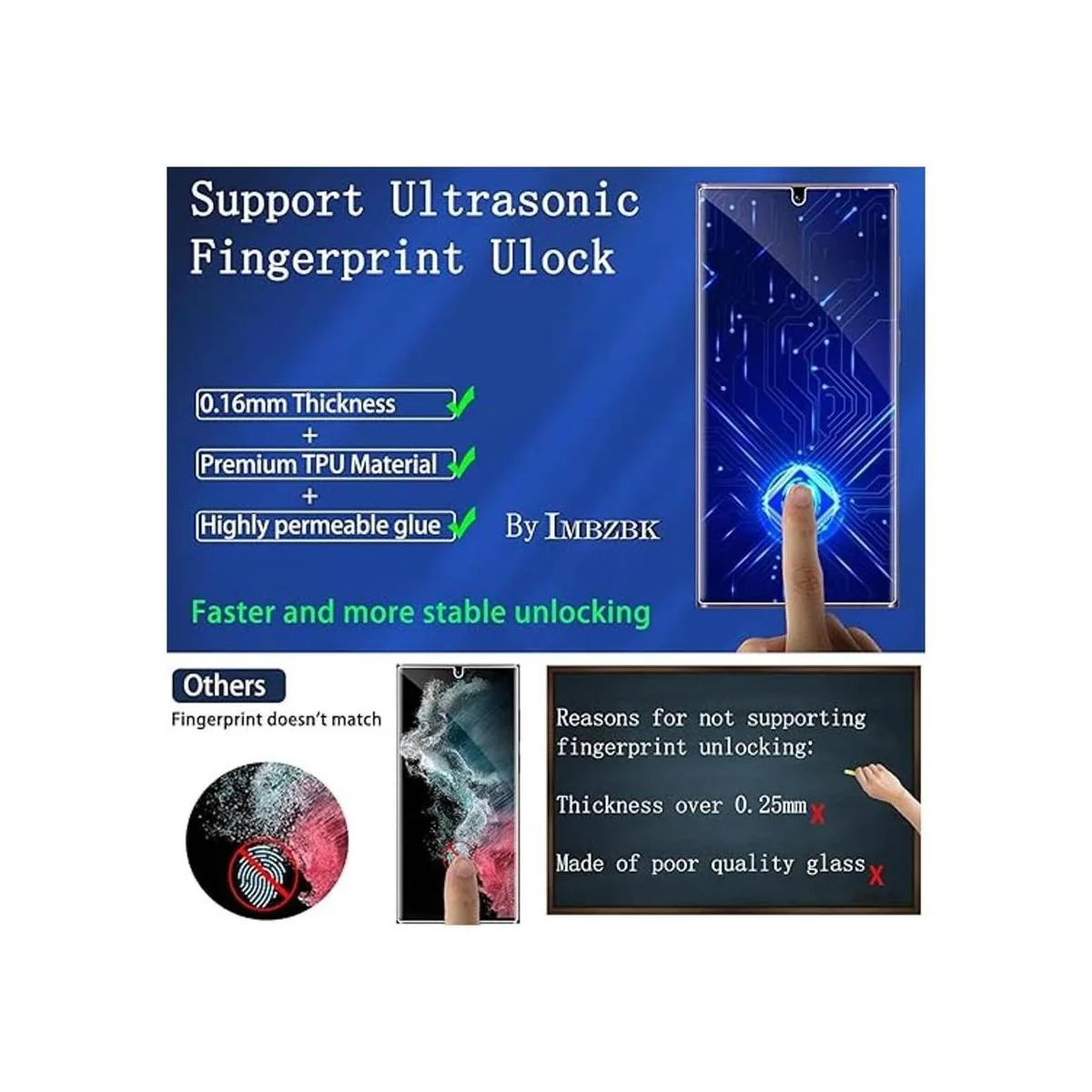 IMBZBK Paquete de 33 Protector de pantalla para Samsung_5