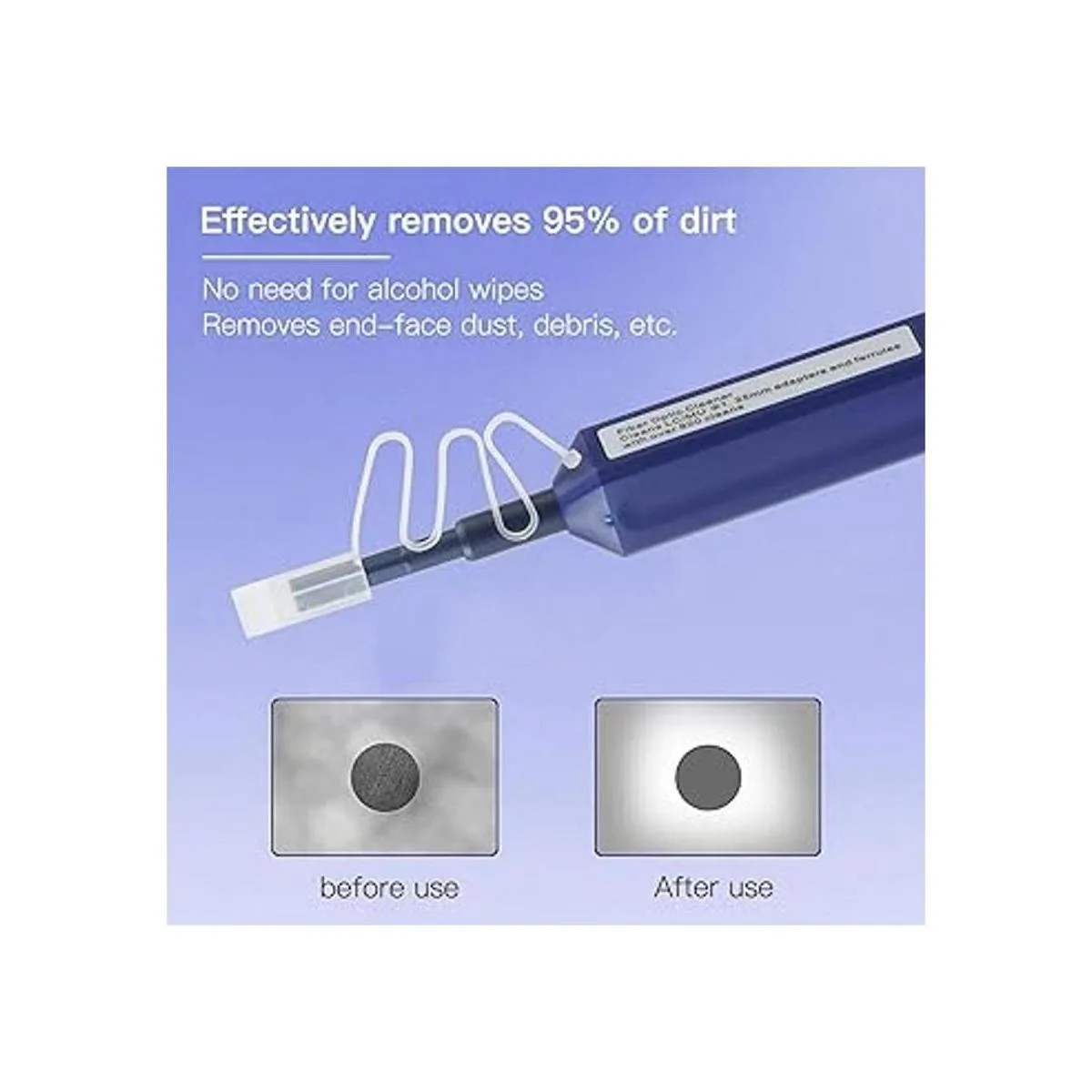 Limpiador de fibra óptica Herramientas de limpieza para_4
