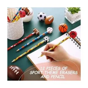 Lápices deportivos y gomas de borrar deportivas_2