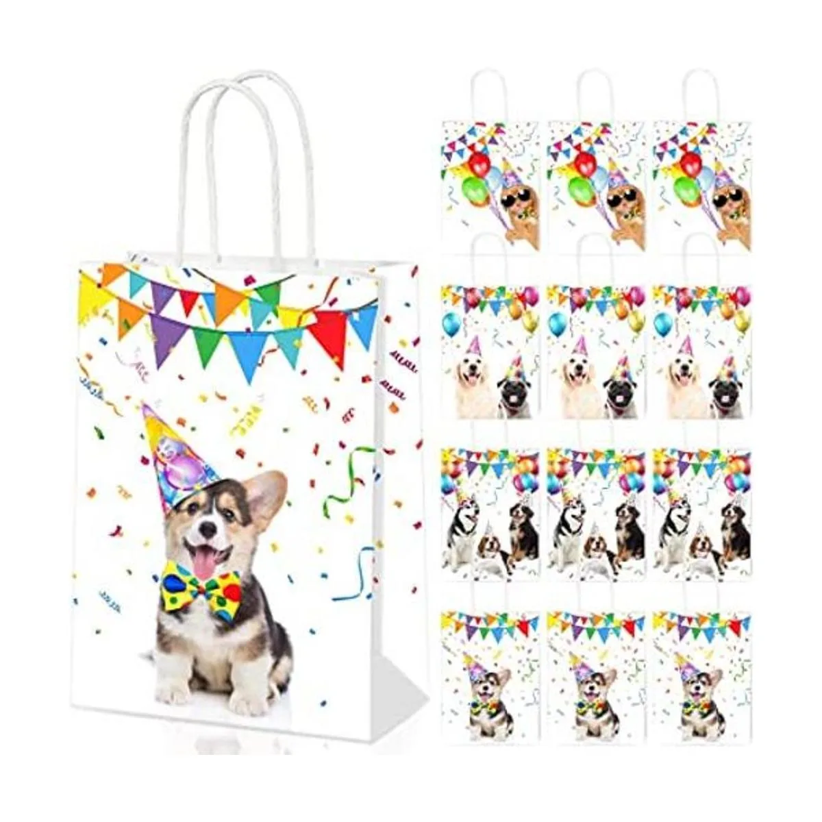 12 bolsas de golosinas para perros recuerdos de fiesta de_1