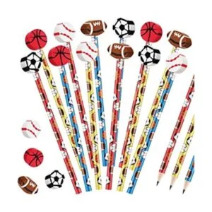 Lápices deportivos y gomas de borrar deportivas_1