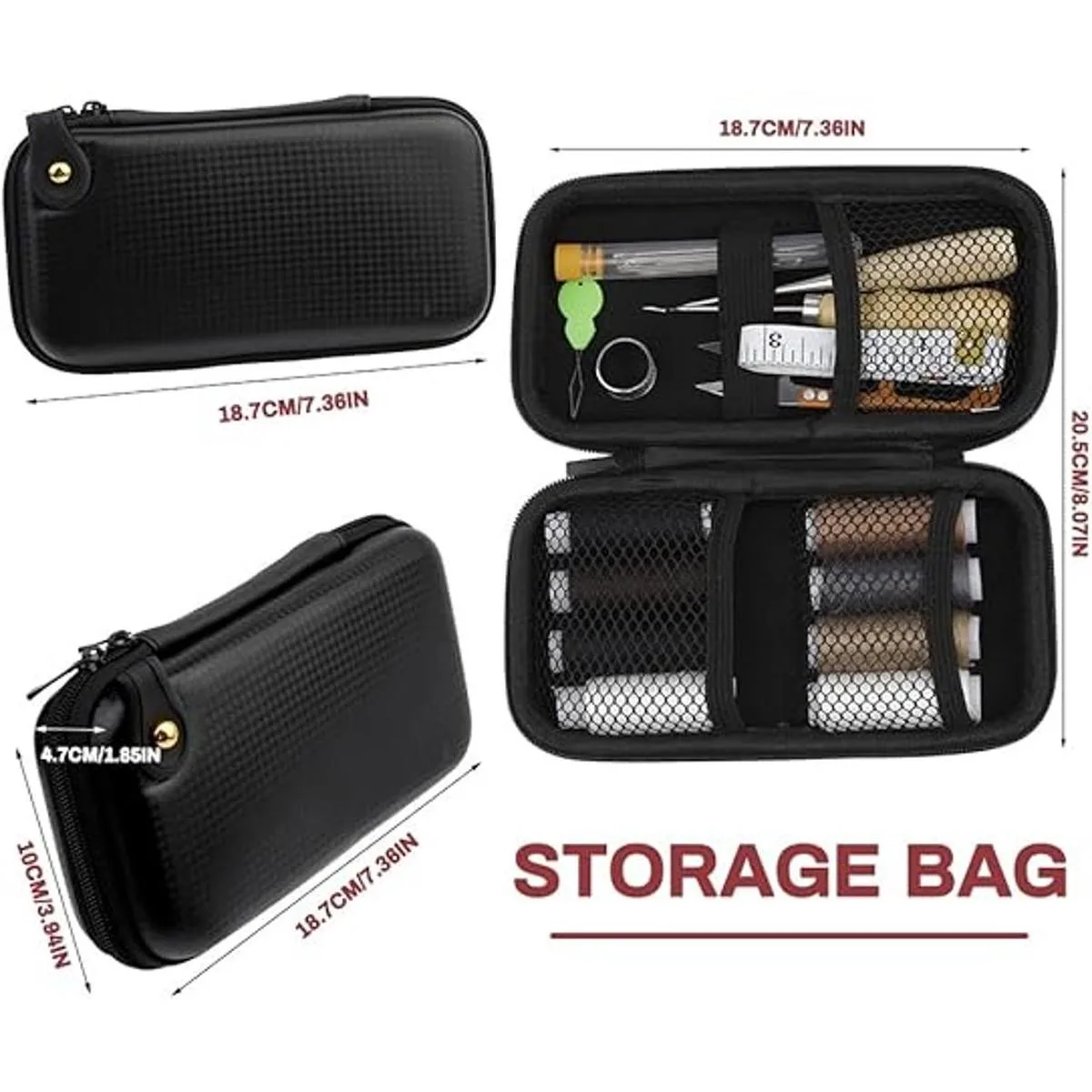 Kit de costura de cuero herramientas de trabajo de cuero_4