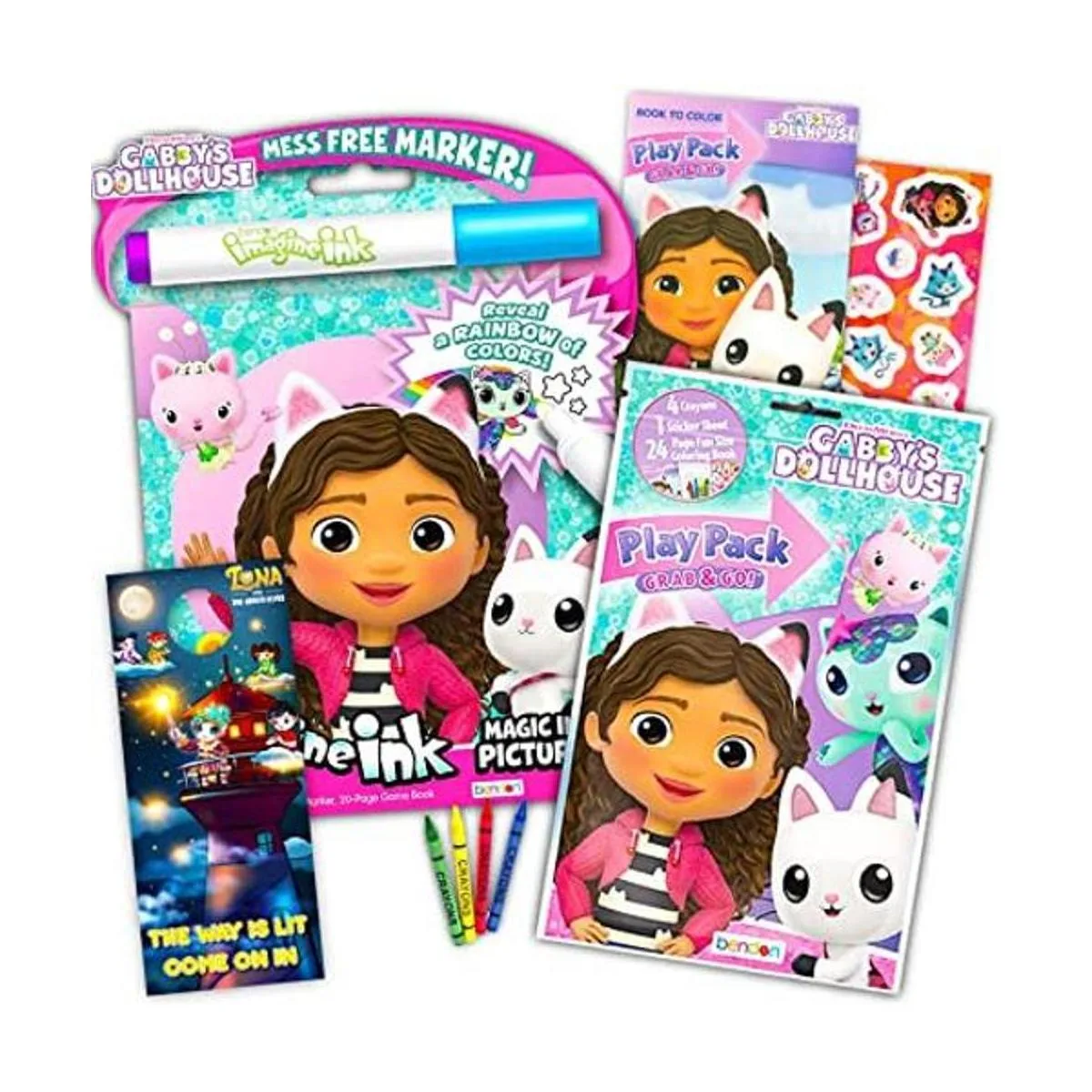 Libros para colorear y actividades de Gabbys Dollhouse_1