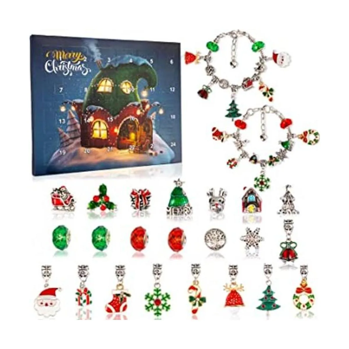 Pulseras de calendario de Adviento de Navidad 2022 para_1