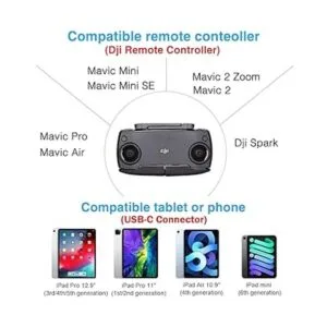 Cable de control remoto micro a USB C de 1 pie para DJI_4