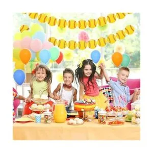 5 piezas de decoraciones de fiesta de sóftbol suministros_4
