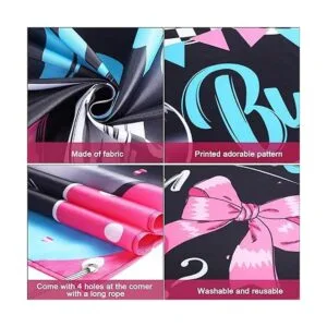 Burnouts or Bows Decoración de revelación de género lazos_3