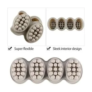 Molde de jabón de silicona molde de jabón ovalado de 4_2