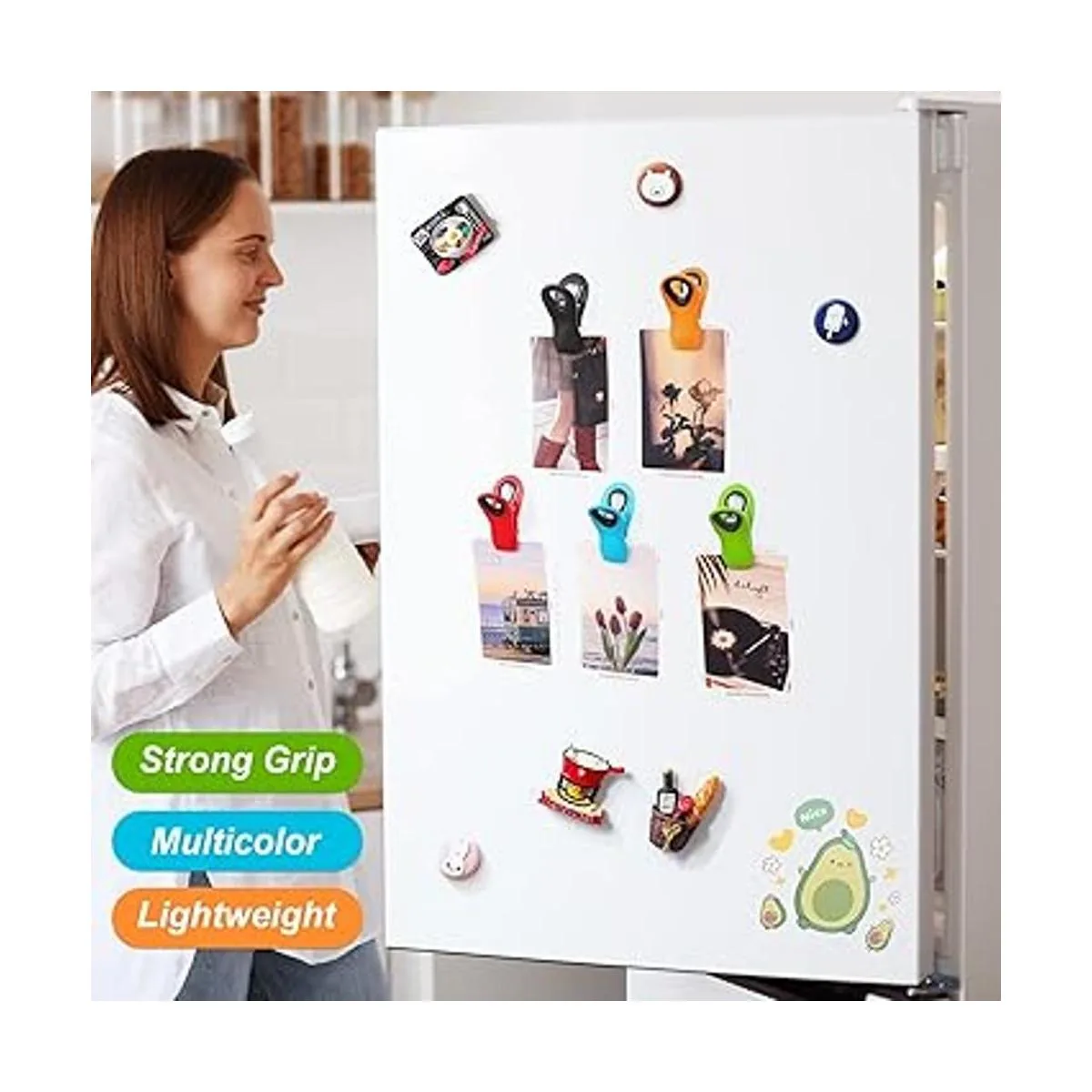 Jetmore Paquete de 16 clips para bolsas de chips clips_2