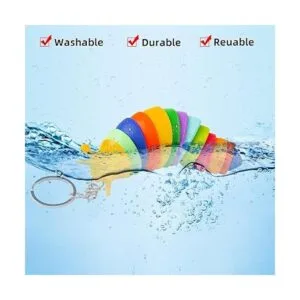 MEIEST 6 juguetes de llavero para la ansiedad con forma de_3