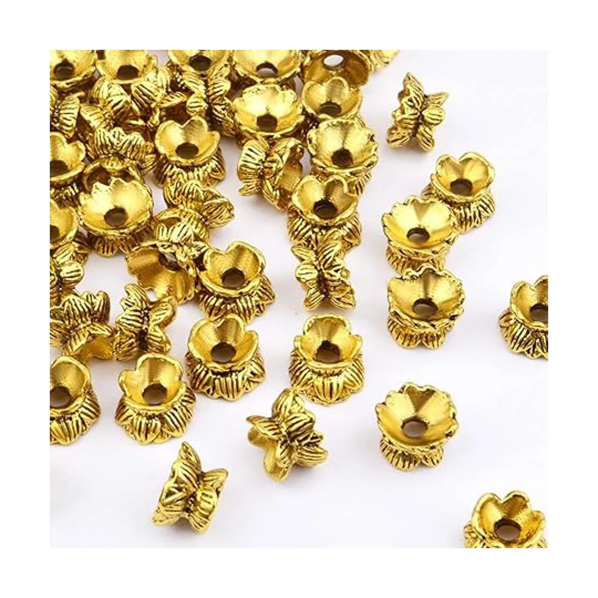 60 cuentas espaciadoras de doble cara de filigrana de_4