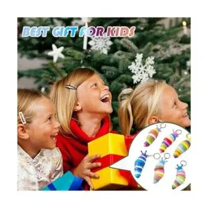 MEIEST 6 juguetes de llavero para la ansiedad con forma de_4