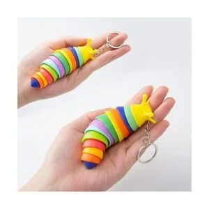 MEIEST 6 juguetes de llavero para la ansiedad con forma de_2