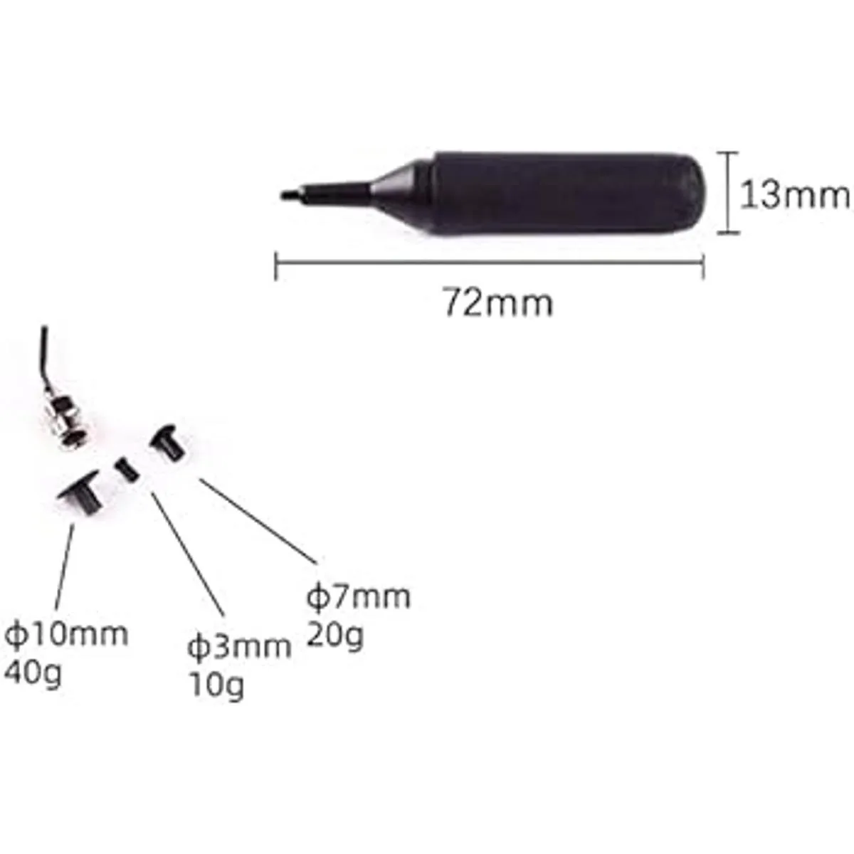 Jiayouy Paquete de 2 bolígrafos de succión al vacío con_4