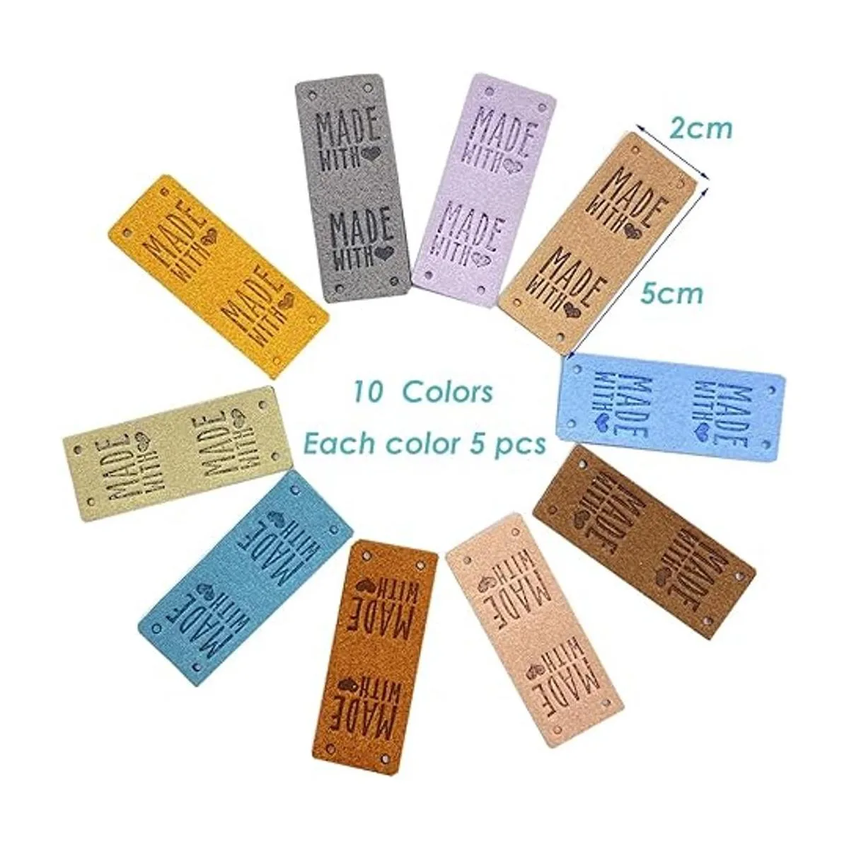 50 etiquetas de piel sintética hechas a mano para coser en_2