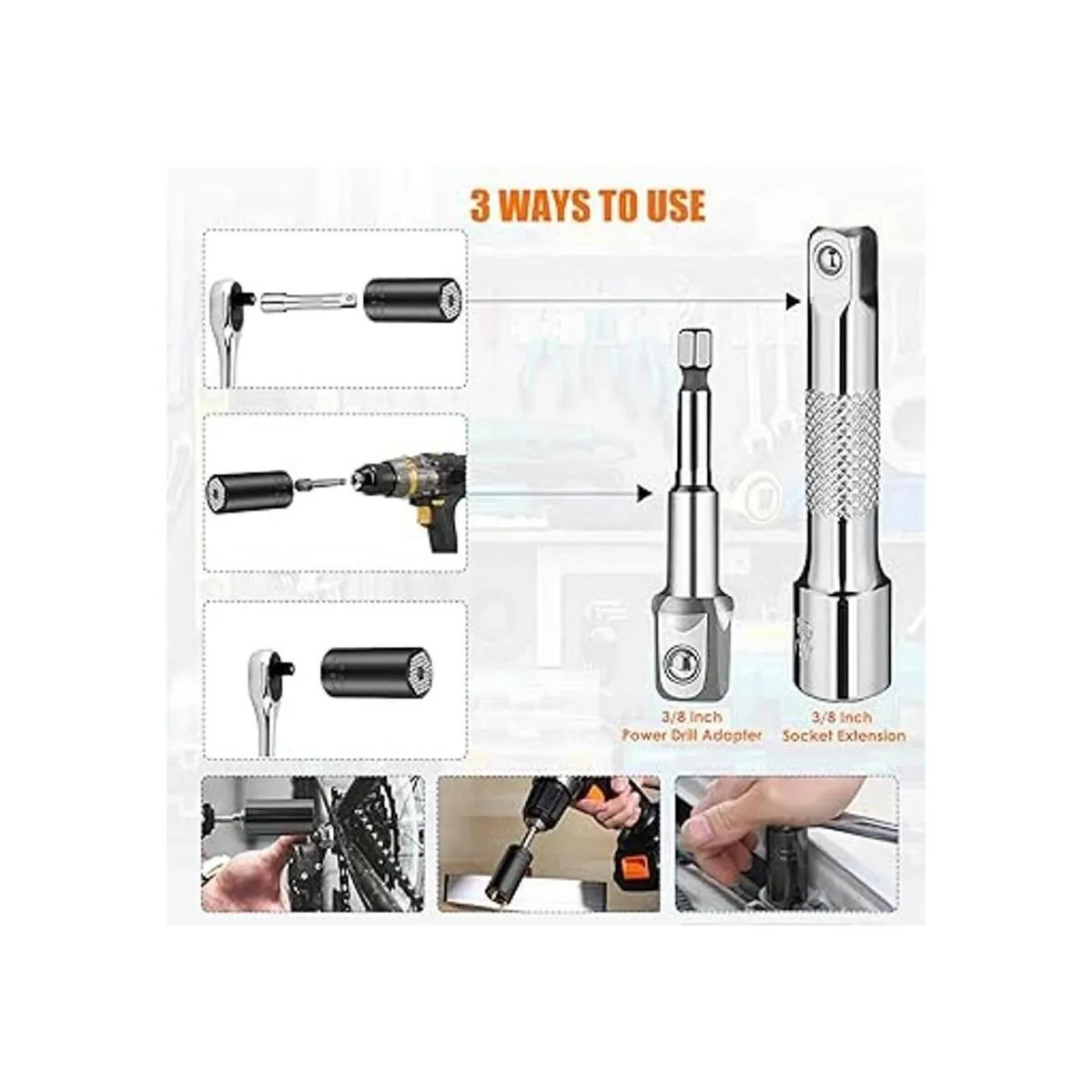 URGENEX Juego de llaves universales para regalo para_5