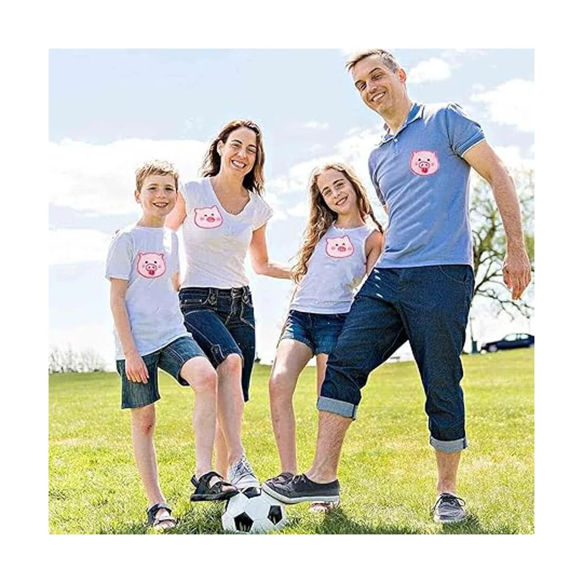 MENGSOOD 10 parches bordados de cerdo rosa parches_6