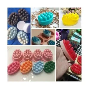 Molde de jabón de silicona molde de jabón ovalado de 4_5