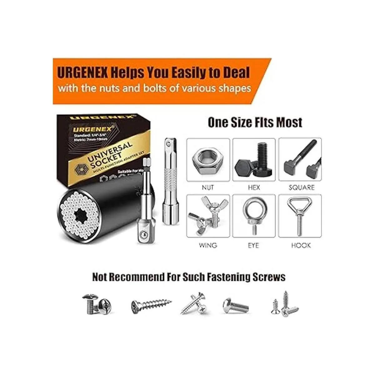 URGENEX Juego de llaves universales para regalo para_4