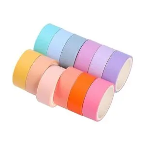 Juego de 30 rollos de cinta adhesiva Washi 0.591 in de_5