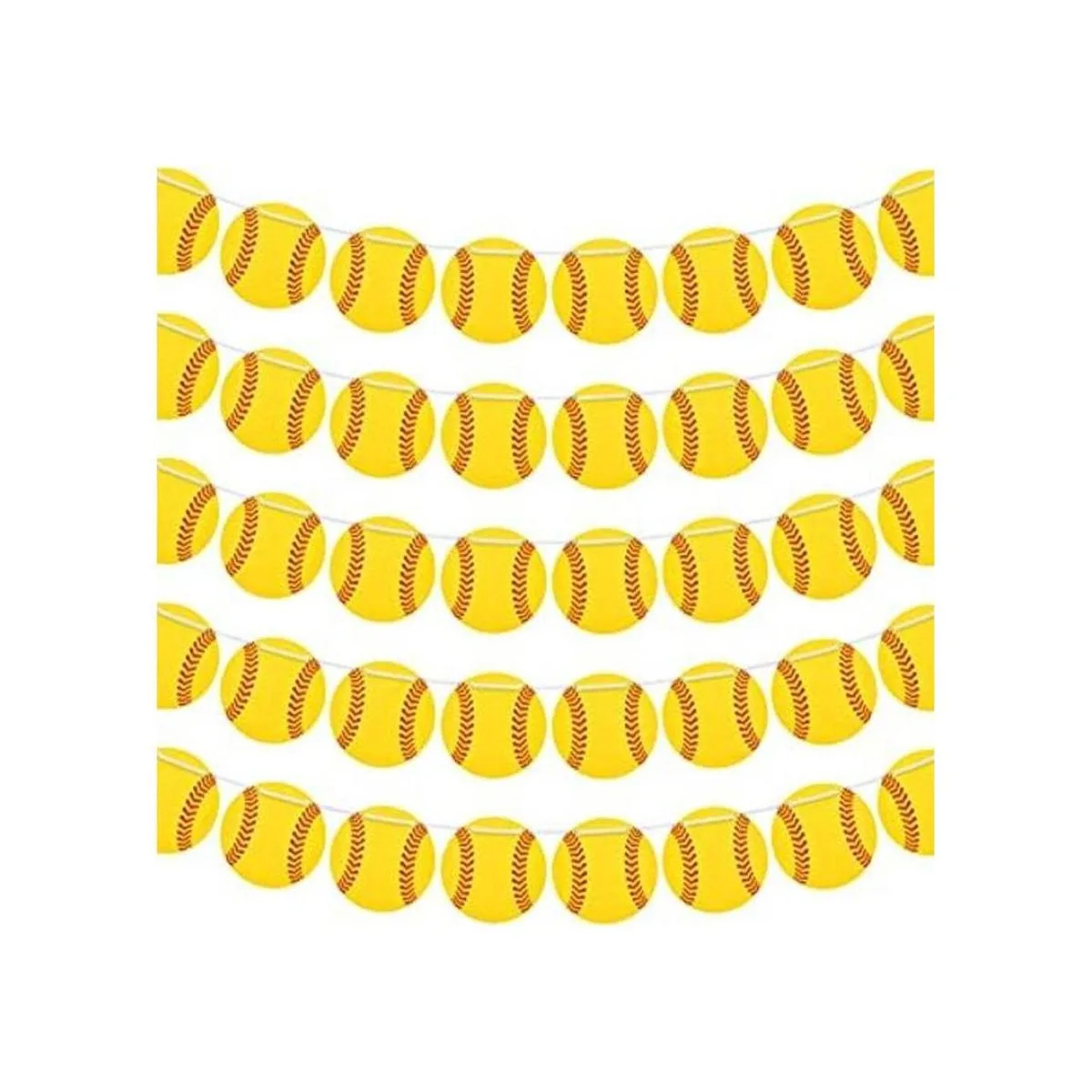 5 piezas de decoraciones de fiesta de sóftbol suministros_1