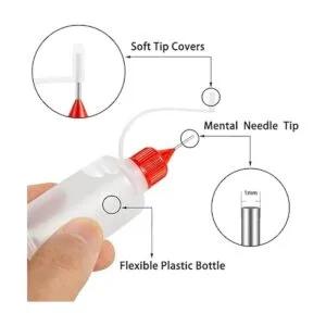 YEAJOIN 18 botellas aplicadoras de pegamento de punta de_2