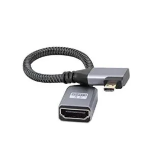 RIIEYOCA Cable adaptador micro HDMI a HDMI 4K ángulo_1