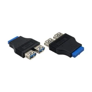 Duttek Paquete de 2 adaptadores USB 3.0 para placa base_2