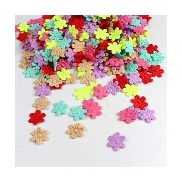 100 piezas de tela de fieltro de flores artificiales_3