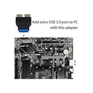 Duttek Paquete de 2 adaptadores USB 3.0 para placa base_4