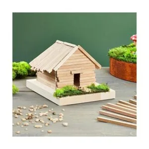 Paquete de 25 tacos cuadrados de madera para manualidades_2