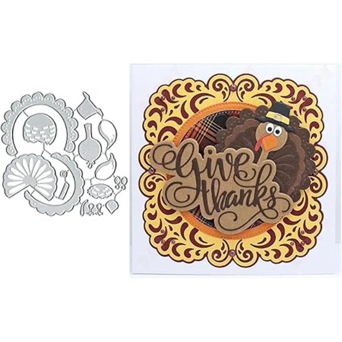 Troqueles de metal de pavo de Acción de Gracias troqueles_3