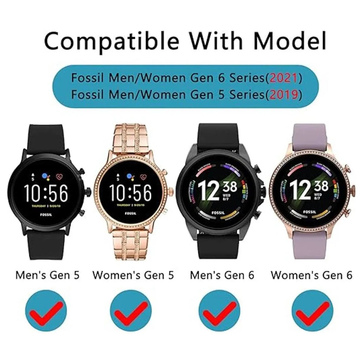 Suoman Fossil Gen 6 Protector de pantalla para hombre de_2