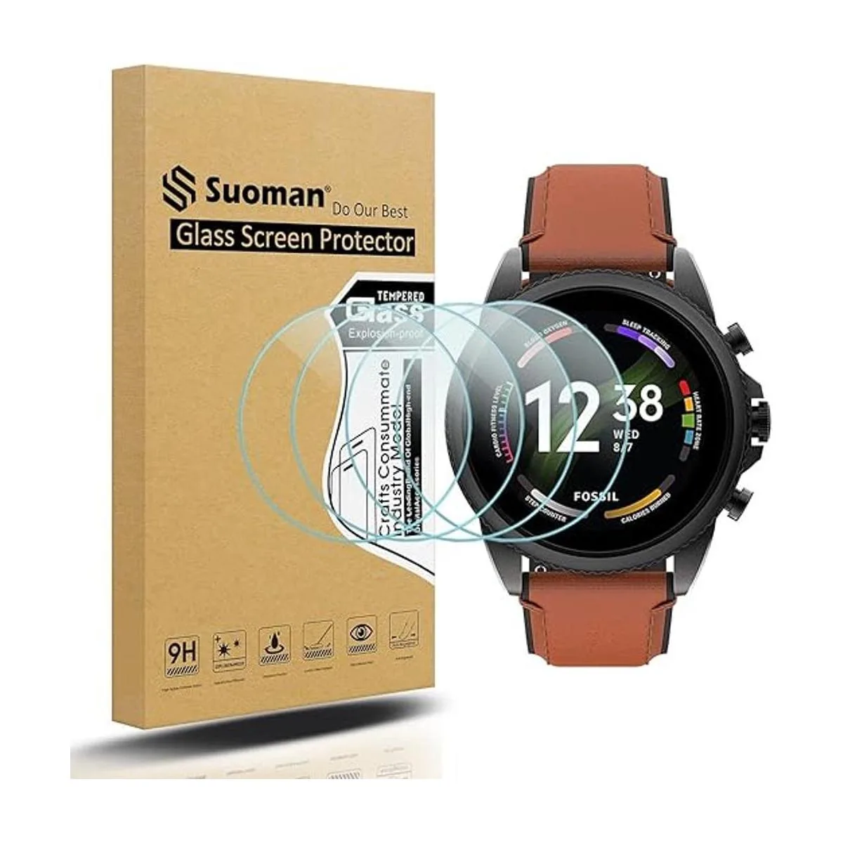 Suoman Fossil Gen 6 Protector de pantalla para hombre de_1