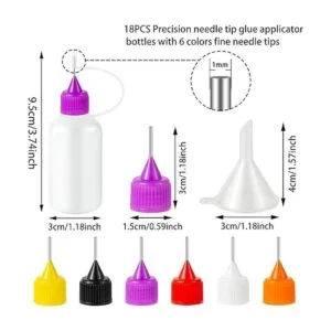 YEAJOIN 18 botellas aplicadoras de pegamento de punta de_7