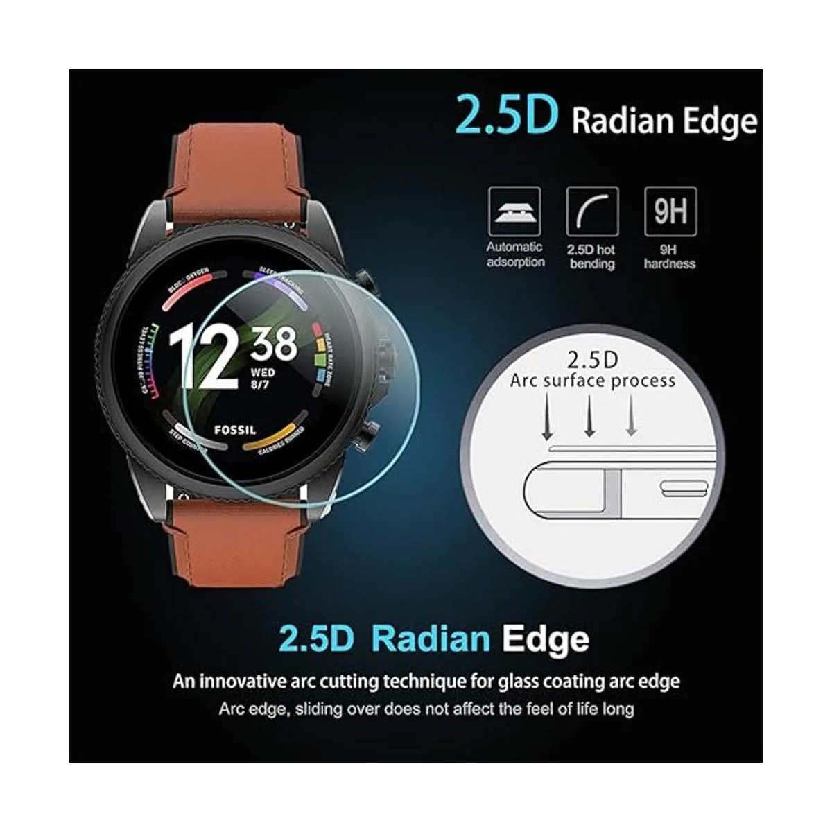 Suoman Fossil Gen 6 Protector de pantalla para hombre de_5