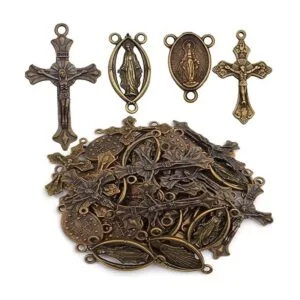 40 piezas de 4 estilos de aleación tibetana de rosario_1