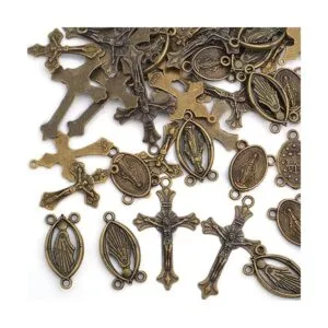 40 piezas de 4 estilos de aleación tibetana de rosario_4