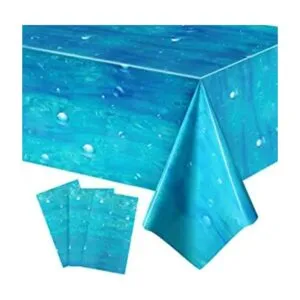 Mantel de plástico con estampado de agua de burbujas_1