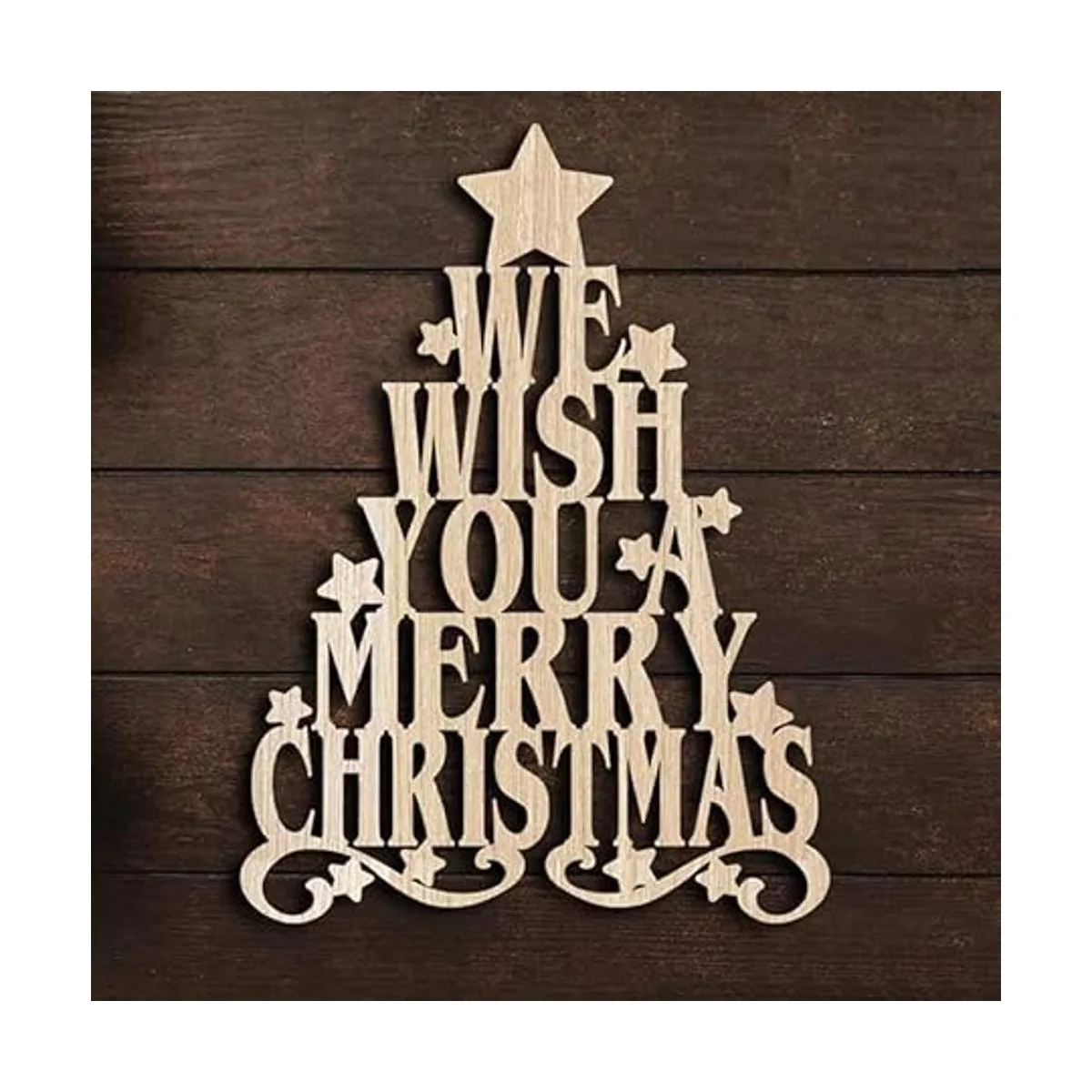 Merry Christmas Tree Metal Die Cuts Merry Christmas Tree_2