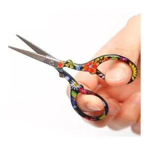 Tijeras de bordado de costura de 3.6 pulgadas con cubierta_2