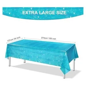 Mantel de plástico con estampado de agua de burbujas_2