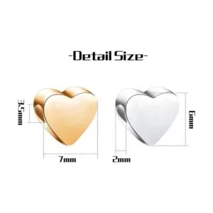 Aylifu 100 cuentas en forma de corazón espaciadores de_3