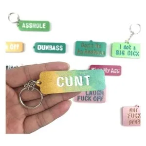 Juego de moldes de resina para llavero de Swear Words 2_4